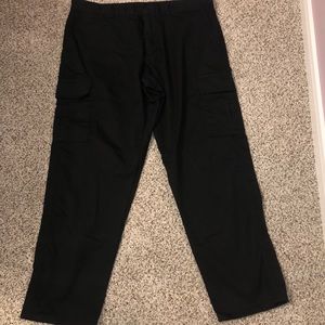 Black cargo pants